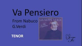 TENOR 1.   Va pensiero. Nabuco . Verdi