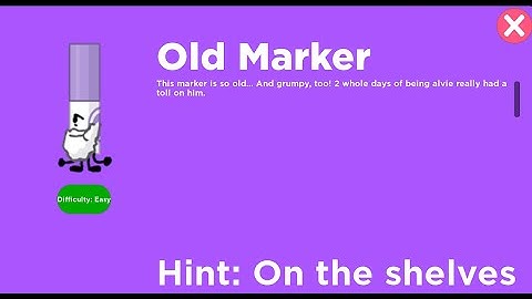 How to get Old Marker - Find The Markers