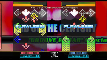 [TERRIBLE DDR EDIT] END OF THE CENTURY ("GROOVE RADAR" Special) / NO.9 (Lv. 18)