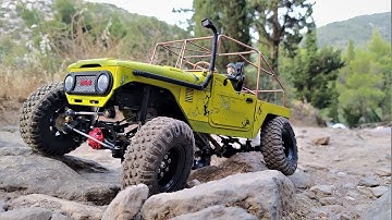 WPL C34 KM 1/16 Scale : FJ40 Landcruiser With Custom Cage Trail Run