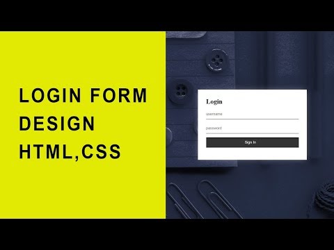 Create a Awesome Login Form with HTML, CSS Easy & Quickly