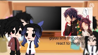 giyuu and shinobu family react to them 1/1 demon slayer