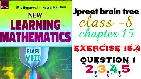 class 8 #mlaggarwal #cbse chapter 15 #mensuration exercise 15.4 question 1,2,3,4,5 #maths #jpreet