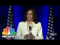 Young Girls React As Vice President-Elect Kamala Harris Makes History | NBC Nightly News