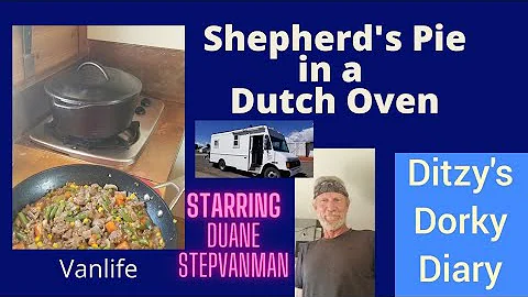Duane's Shepherd's Pie in a Dutchoven