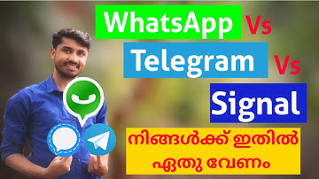 WhatsApp vs Telegram vs Signal App Malayalam|Watch Before You Install