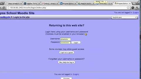Moodle Student Login