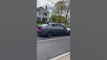 08 acura tsx 6mt straight piped with wrx invidia muffler