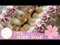 Making Pink Spring Moon Soap and Using PVC Pipe Molds | 🌝 GYPSYFAE CREATIONS