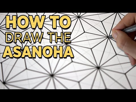 How To Draw The Asanoha Pattern | Sacred Geometry Drawing