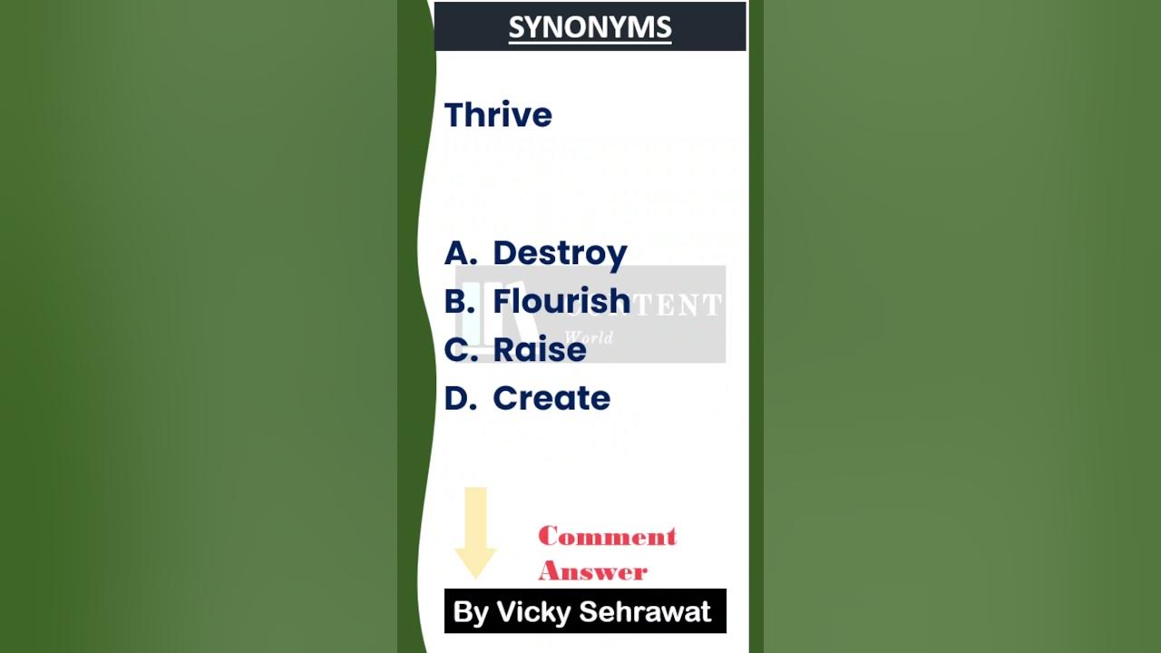 "Synonyms Challenge Test Your Vocabulary with Exciting MultipleChoice