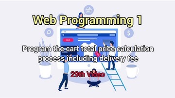 Program the cart total price calculation process including the delivery fee