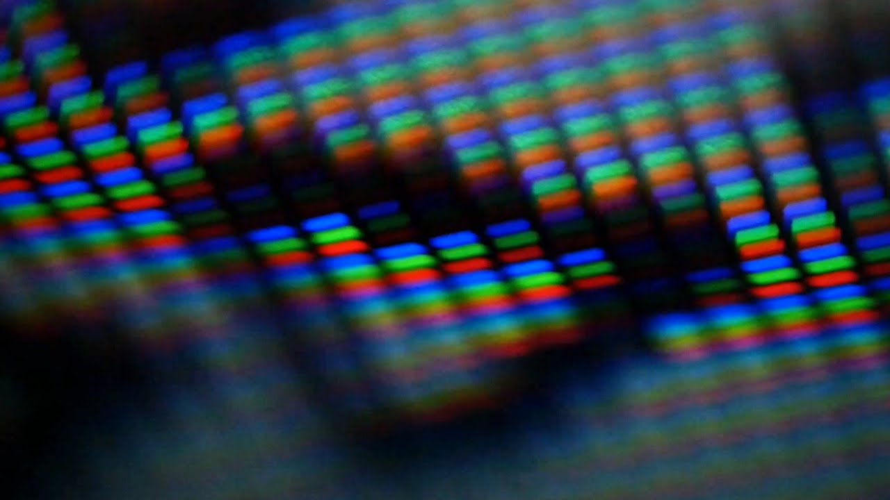 Pixel 4 K Macro Video - Screen rgb glitch dot dancing (long version) - Chemical Bouillon