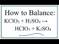Balancing Chemical Equations Concepts