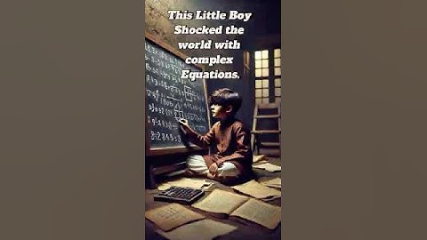 He shocked most professors with his complex math equations