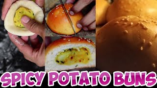 Spicy Potato Buns with Secrets to make it soft tender and mushy (Aloo Bun Recipe)