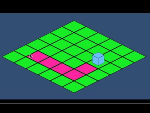 iso grid - basic raycast pathfinder