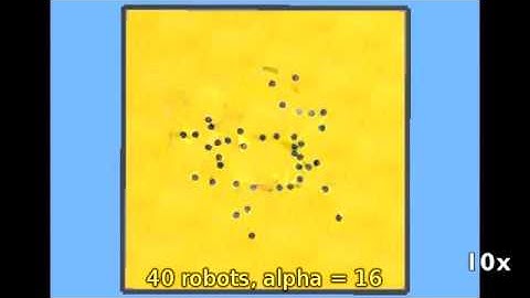 Wireless Connected Swarm - 20 and 40 simulated and real e-puck robots