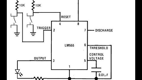 Bistable Multivibrator using 555 timer