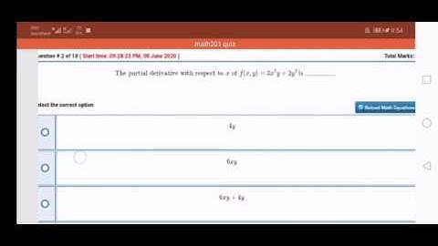 Mth201 mth301 Quiz No 1