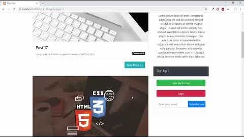 CMS filling content in side area Using PHP