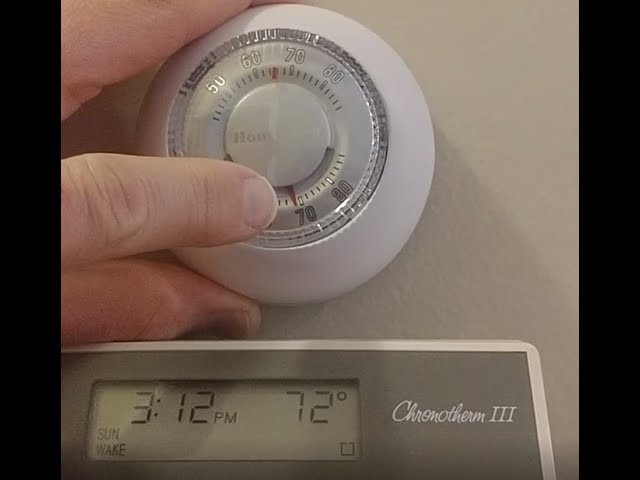 Honeywell Round Thermostat Temperature Reading Adjustment 