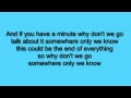 Somewhere only we know - Keane (acoustic) lyrics