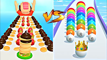 MAX LEVELS pancakes vs BallRun2048 💥: All Levels Gameplay Walkthrough Android ,iOS NEW UPDATE