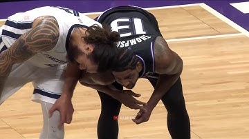 Steven Adams rubbing his head against Tristan