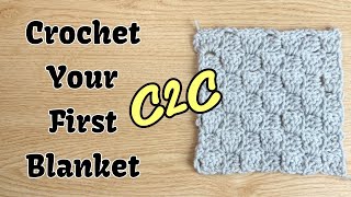 How to Crochet C2C (corner to corner) EASY BEGINNER CROCHET