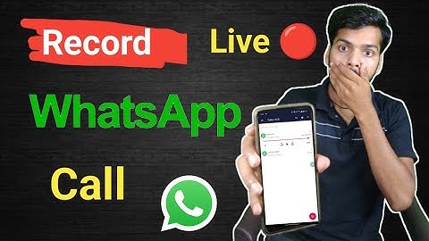how to record whatsapp voice call //whatsapp call kaise record karen