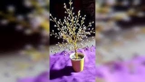 Pearl and wire tree || How to make pearl tree ||   handmade craft ||