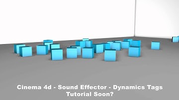 Cinema 4d Synced Bouncing Cubes - Sound Effector And Dynamics Tags - Test