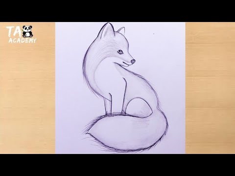 Easy cute Fox/wolf  pencildrawig