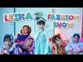 LEIKA FASHION SHOW  BAJU KARAKTER ELSA!! KECAPEAN SAMPE PINGSAN