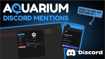 Aquarium Studio - How to get my @discord user ID to receive mentions ?