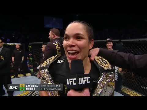 UFC 232: Amanda Nunes Octagon Interview
