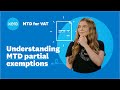 How do I submit an MTD VAT return if there are partial exemptions?