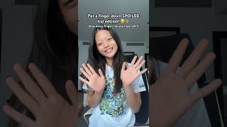 Put a finger down (SPOILED kid edition!) 💝✨💅 #shorts #viral #trending #youtube #fyp