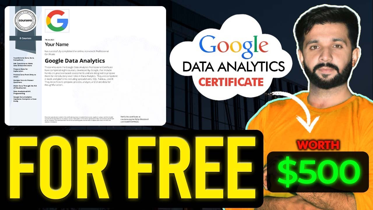 How to get google data analytics professional certificate for free ...