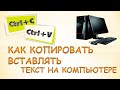 Как копировать и вставлять текст на компьютере