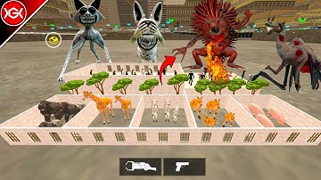 Nextbots in Playground Mod 4.4.3 New Secret Zoo Under Big City Infected Zoochosis Update Gameplay|D3