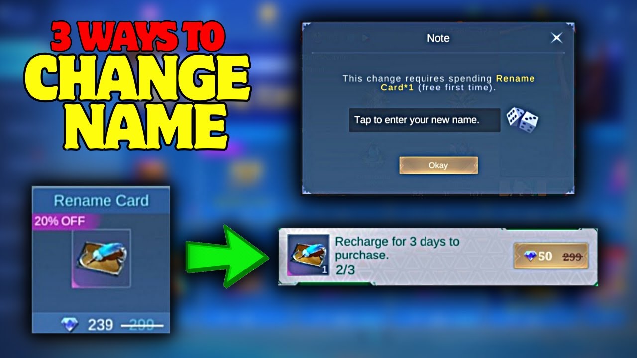 Paano Magpalit Ng Pangalan Sa Ml How To Change Name For Free In paano-magpalit-ng-pangalan-sa-ml-how-to-change-name-for-free-in