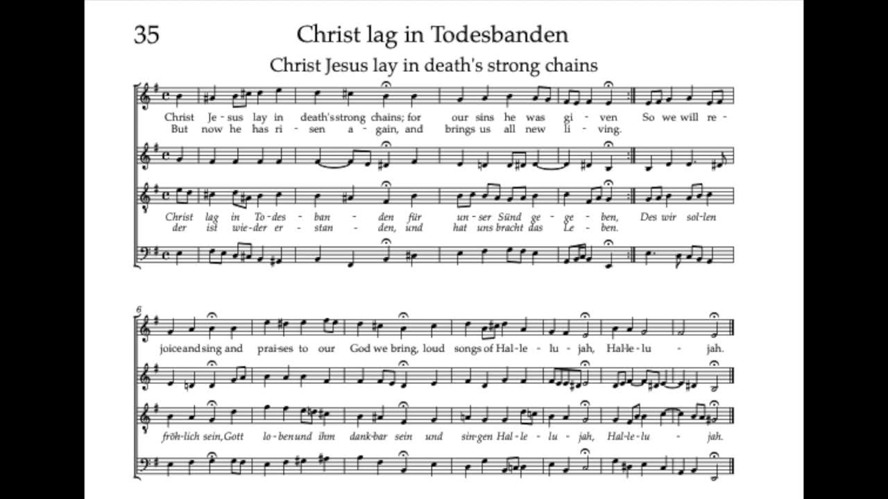 Bach Hymnbook 35: Christ lag in Todesbanden Bach Hymnbook 35: Christ lag in Todesbanden