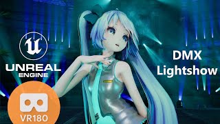 [MMD] [VR180]UE 5.2 DMX LightShow Hatsune Miku/初音ミク | 酔いどれ知らず/Yoidore Shirazu screenshot 5