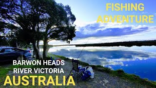 FISHING SPOT BARWON HEADS RIVER VICTORIA AUSTRALIA