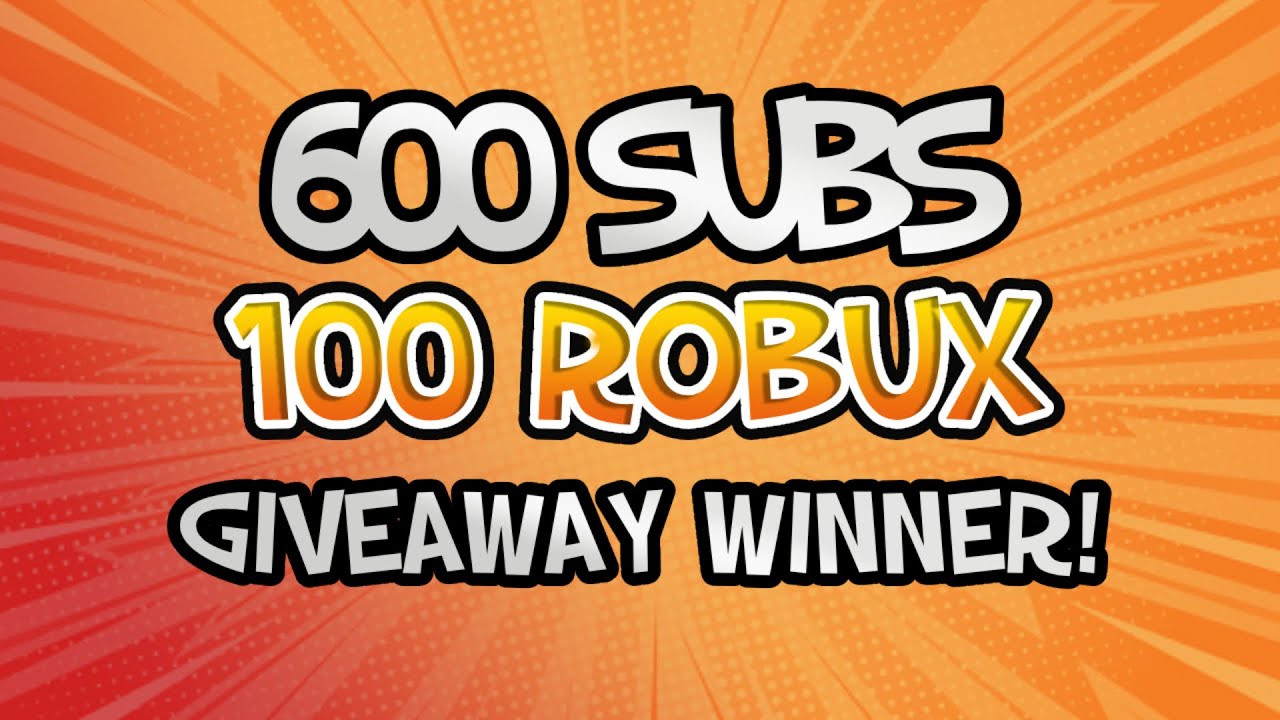 100 Robux Giveaway! 