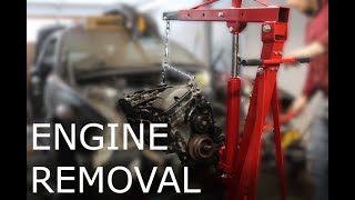 BMW E46 Race Car Build: Engine & Transmission Removal