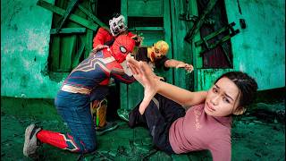 Spider-Man Vs Bad Guy Money Heist Escape From Zombies Epic Parkourpov Chase