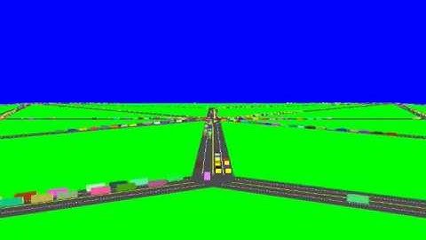 Traffic Simulation Multiple Lanes, Roads and Intersections